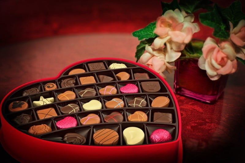 Geschenke zum Valentinstag - Schokolade