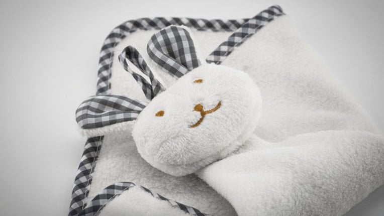 Soft blanket as gift for a godchild